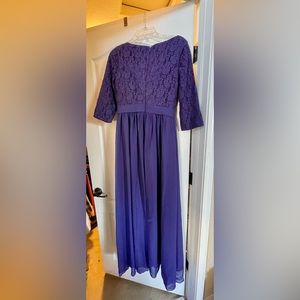NEW Mother-of-the-bride purple gown